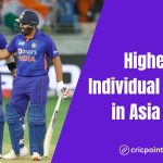 Highest Individual Scores in Asia Cup