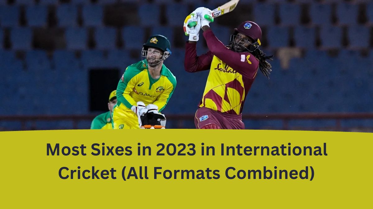 Most Sixes in 2023 in International Cricket (All Formats Combined)