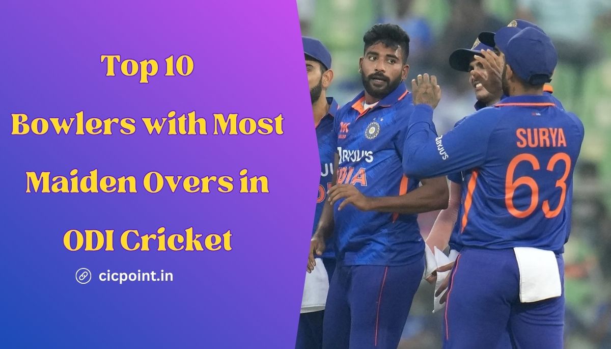 Top 10: Bowlers with Most Maiden Overs in ODI Cricket