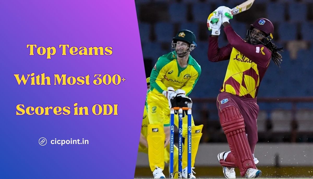 Most 300+ Scores in ODI by Teams