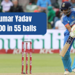 Suryakumar Yadav scored100 in 55 balls