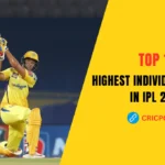Highest Individual Scores in IPL 2024