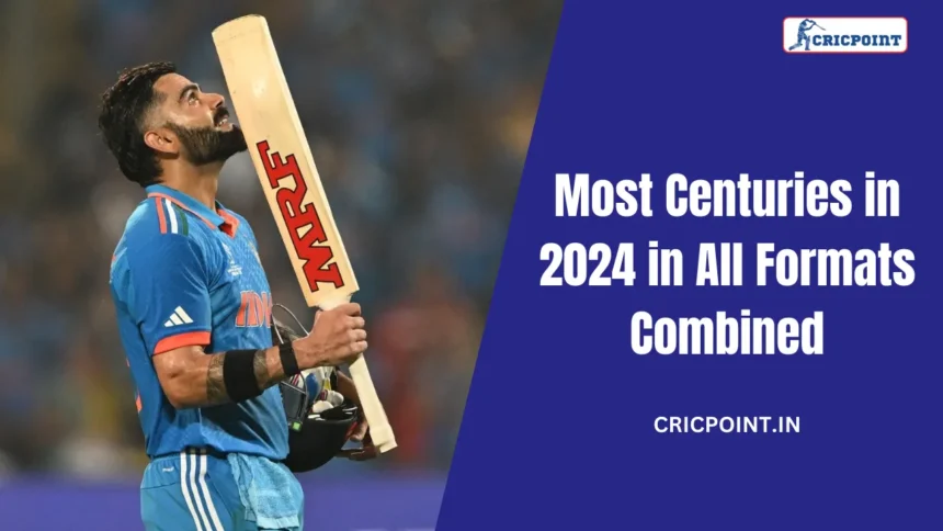 Most Centuries in 2024 in All Formats Combined