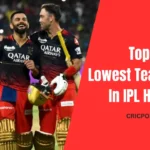 Top 10 Lowest Team Totals In IPL History